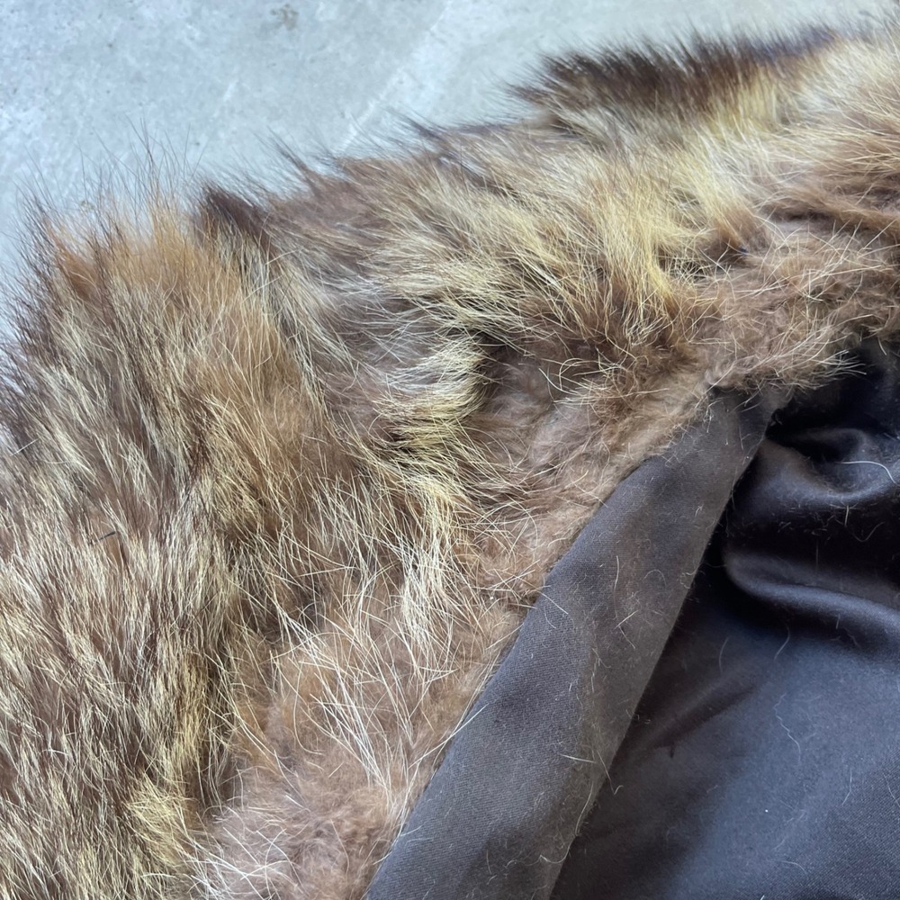 Nicholas Furs New Haven Vintage Raccoon Fur Coat Brown Grey Shawl Collar Lined - Picture 6 of 11